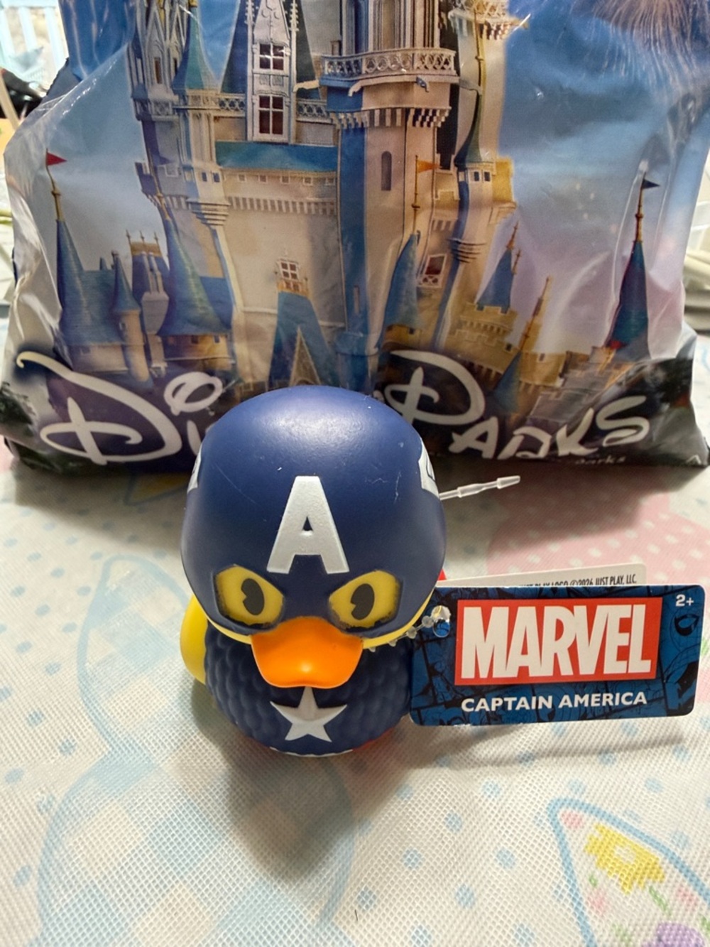 2/$10 Marvel Captain America Rubber Duck